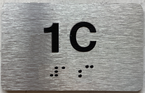APT# 1C SILVER Sign
