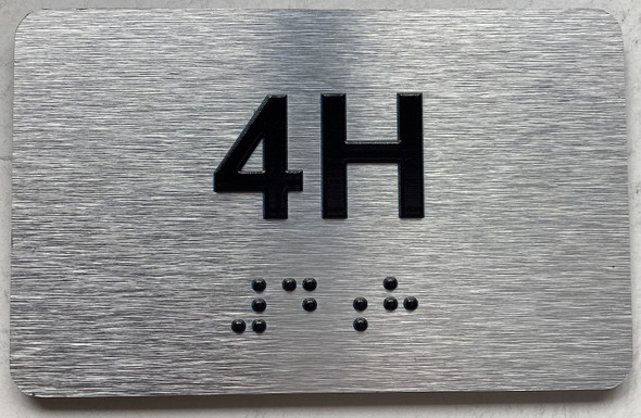APT# 4H SILVER Sign
