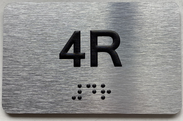 APT# 4R SILVER Sign
