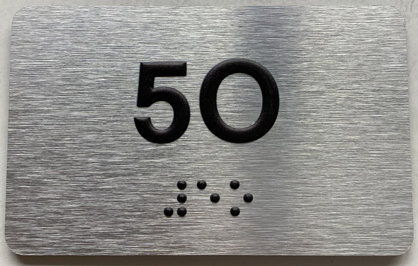 APT# 5O SILVER Sign