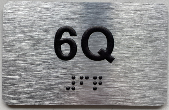 APT# 6Q SILVER Sign
