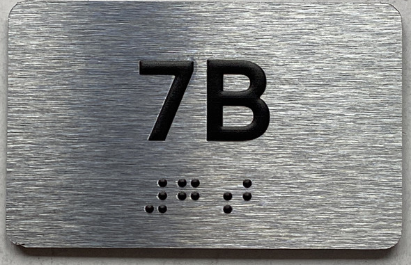 APT# 7B SILVER Sign