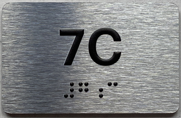 APT# 7C SILVER Sign