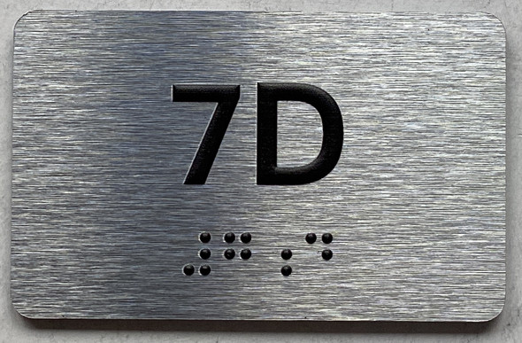 APT# 7D SILVER Sign