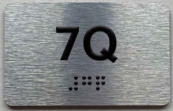 APT# 7Q SILVER Safety Sign