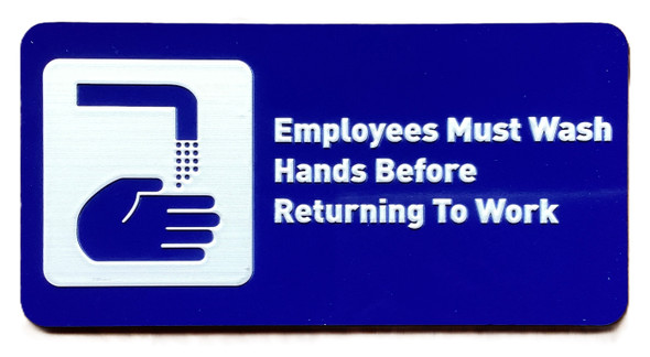 Employee Must Wash Hands Sign