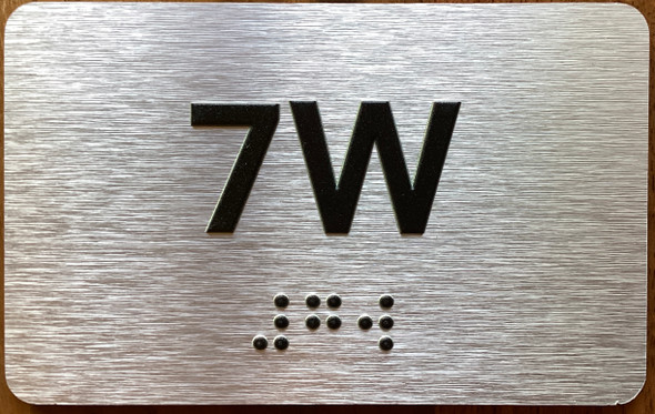 Apartment Number 7W Sign