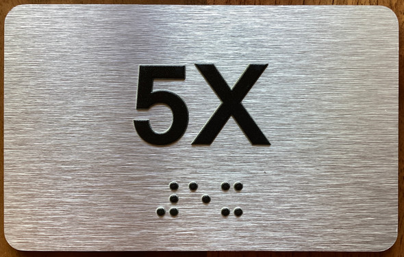 Apartment Number 5X Sign