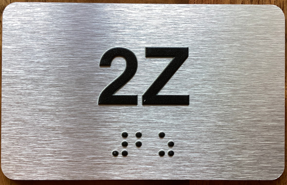 Apartment Number 2Z Sign