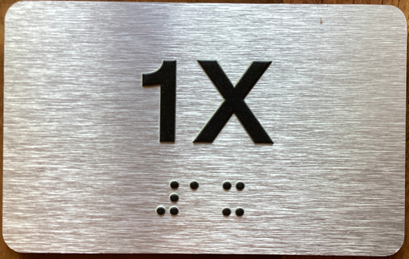 Apartment Number 1X Sign