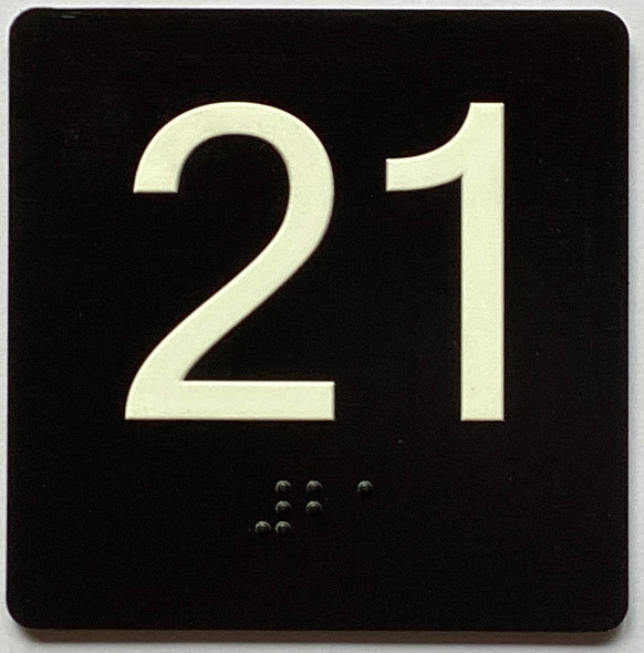21 Sign with Raised Letters Sign