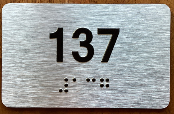 Apartment number 137 Sign