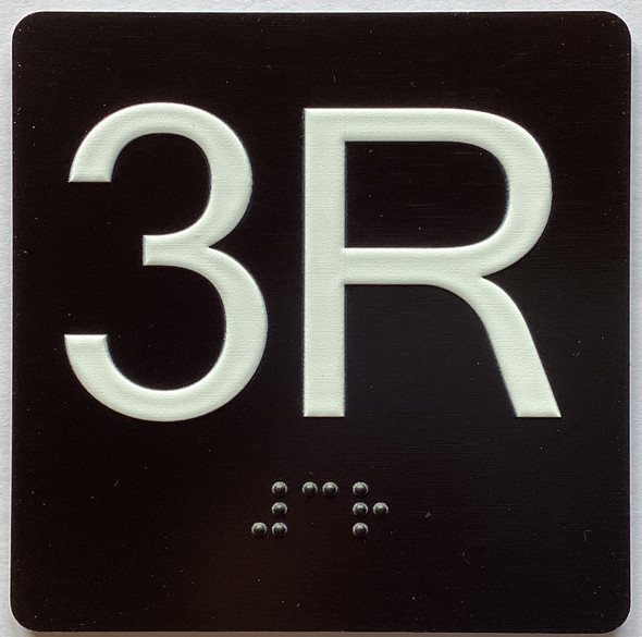 4R Elevator Jamb Plate Sign