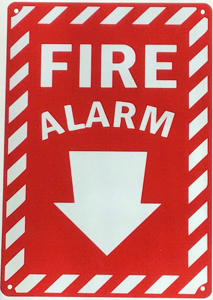 FIRE ALARM  zebra line red FIRE ALARM  zebra line red