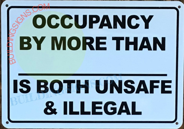 OCCUPANCY BY MORE THAN OCCUPANCY BY MORE THAN