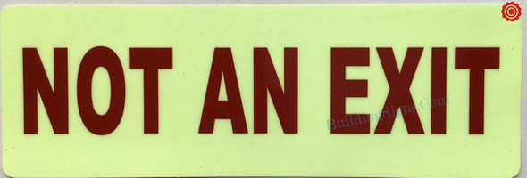NOT AN EXIT GLOW IN DARK, Glow In The Dark Decals NOT AN EXIT GLOW IN DARK, Glow In The Dark Decals
