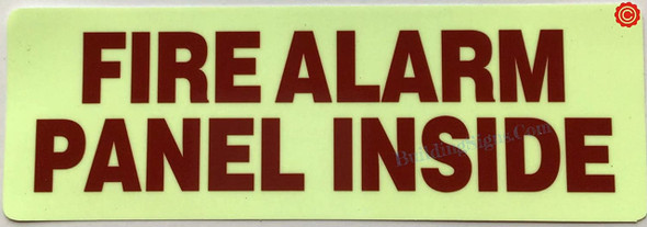 FIRE Alarm Control Panel Inside, Glow in The Dark Decals FIRE Alarm Control Panel Inside, Glow in The Dark Decals