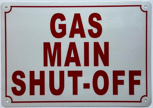 GAS MAIN SHUT-OFF GAS MAIN SHUT-OFF