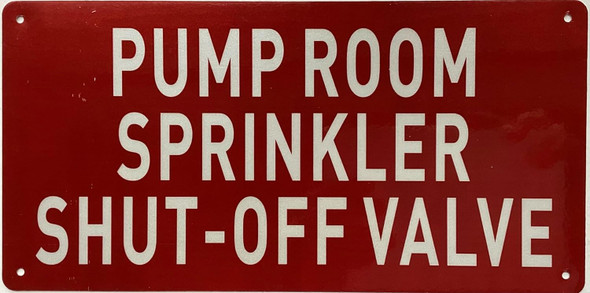 Pump room sprinkler shut-off valve