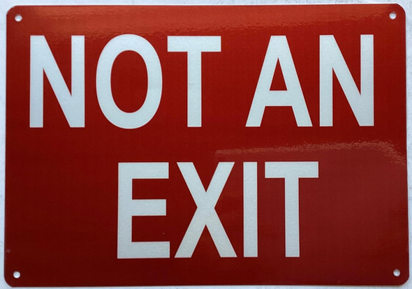 NOT AN EXIT NOT AN EXIT