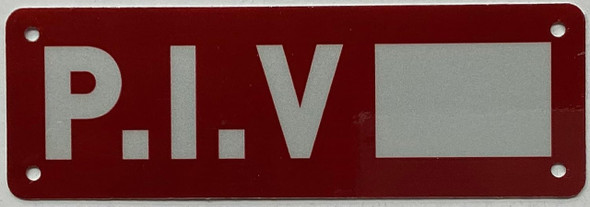 PIV Number - Post Indicator Valve number