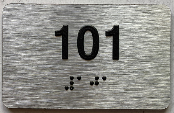 ADA APARTMENT NUMBER 101 SIGN ADA APARTMENT NUMBER 101 SIGN