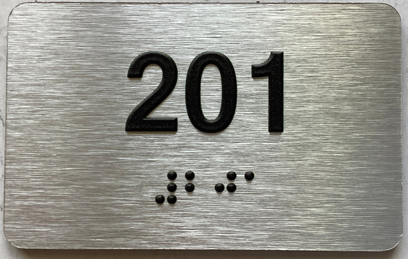 ADA APARTMENT NUMBER 201 SIGN