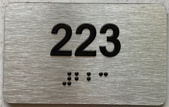 ADA APARTMENT NUMBER 223 SIGN