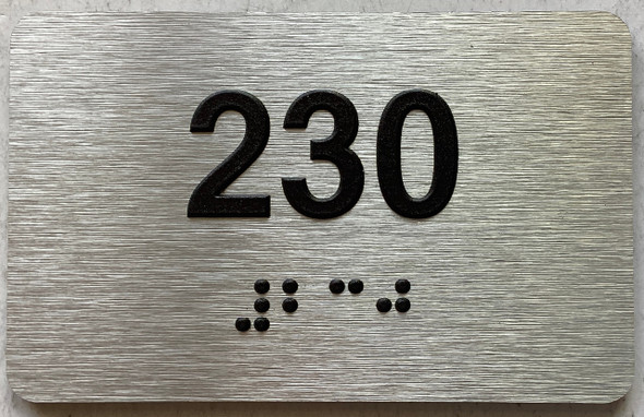 ADA APARTMENT NUMBER 230 SIGN