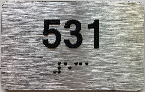 ADA APARTMENT NUMBER 531 SIGN