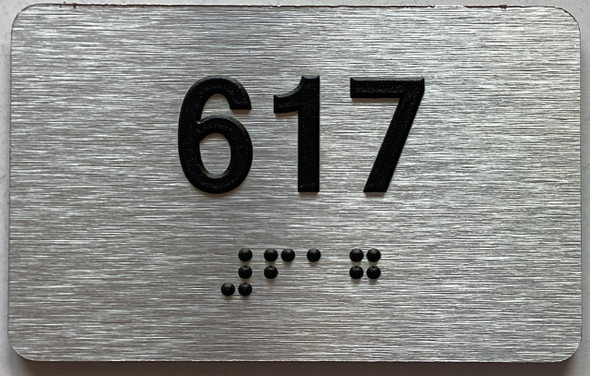 ADA APARTMENT NUMBER 617 SIGN
