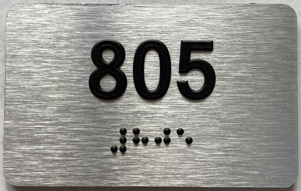 ADA APARTMENT NUMBER 805 SIGN