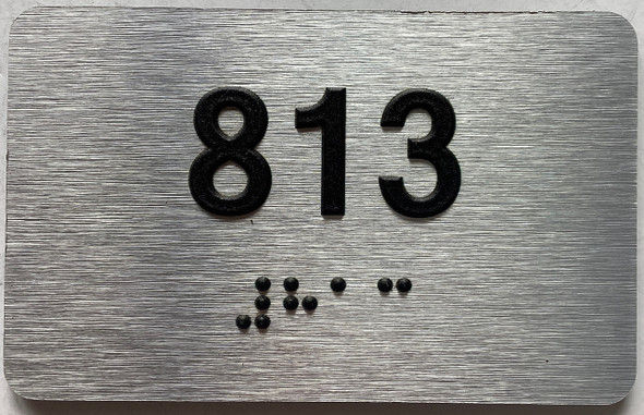 ADA APARTMENT NUMBER 813 SIGN