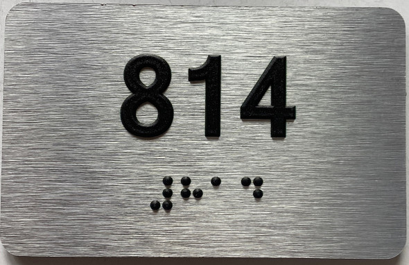 ADA APARTMENT NUMBER 814 SIGN