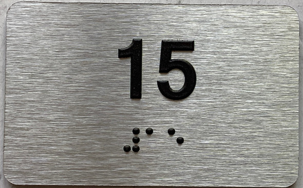 ADA APARTMENT NUMBER 15 SIGN