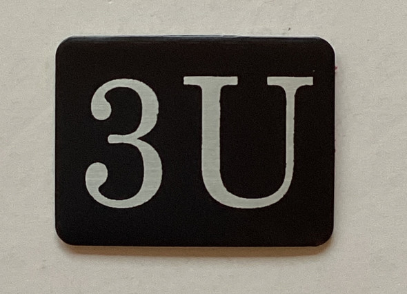 3U Floor Mailbox Number