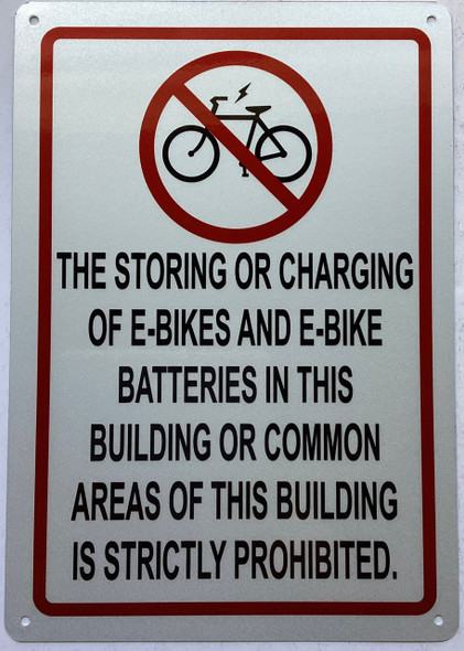 No e- bike  in building or common area No e- bike  in building or common area