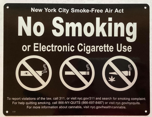 NYC NO SMOKING OR ELECTRONIC CIGARETTES NYC NO SMOKING OR ELECTRONIC CIGARETTES