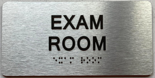 EXAM ROOM signS with Raised letters/Image & Grade 2 Braille - Includes Red Adhesive pad for Easy Installation EXAM ROOM signS with Raised letters/Image & Grade 2 Braille - Includes Red Adhesive pad for Easy Installation