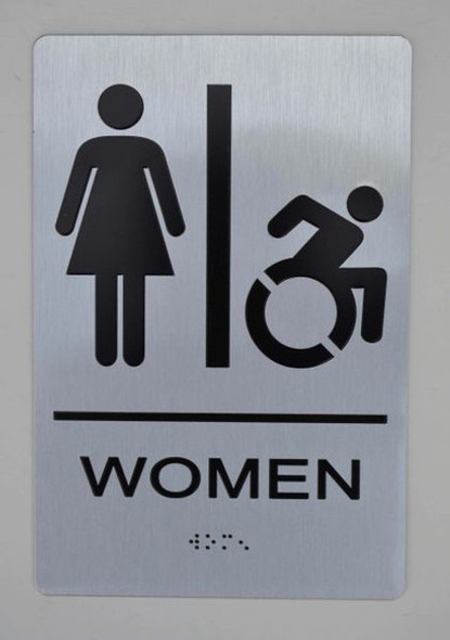 ADA WOMEN ACCESSIBLE RESTROOM SIGN ADA WOMEN ACCESSIBLE RESTROOM SIGN