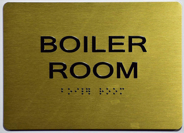 ADA BOILER ROOM SIGN ADA BOILER ROOM SIGN