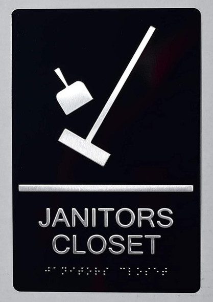 ADA JANITORS CLOSET SIGN ADA JANITORS CLOSET SIGN