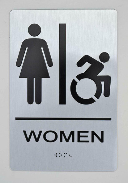 ADA WOMEN ACCESSIBLE RESTROOM SIGN ADA WOMEN ACCESSIBLE RESTROOM SIGN