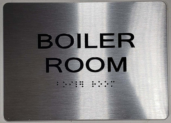 ADA BOILER ROOM SIGN ADA BOILER ROOM SIGN