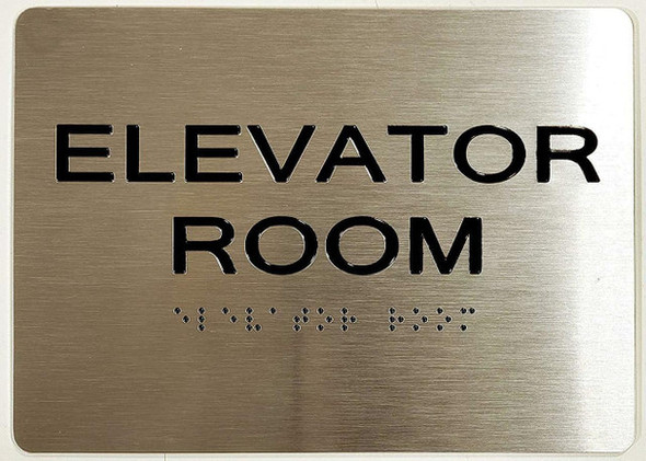 ADA ELEVATOR ROOM SIGN