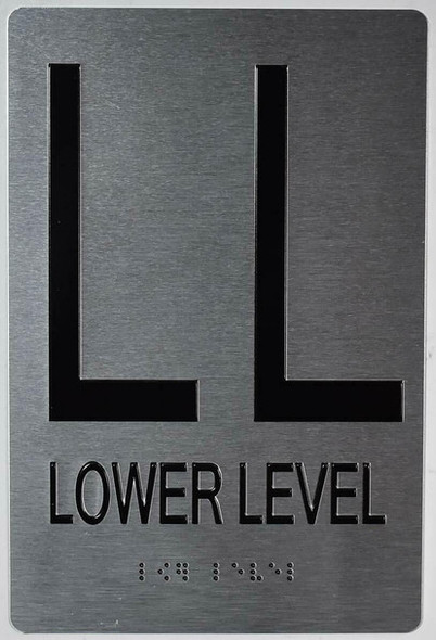 ADA LOWER LEVEL FLOOR NUMBER SIGN ADA LOWER LEVEL FLOOR NUMBER SIGN