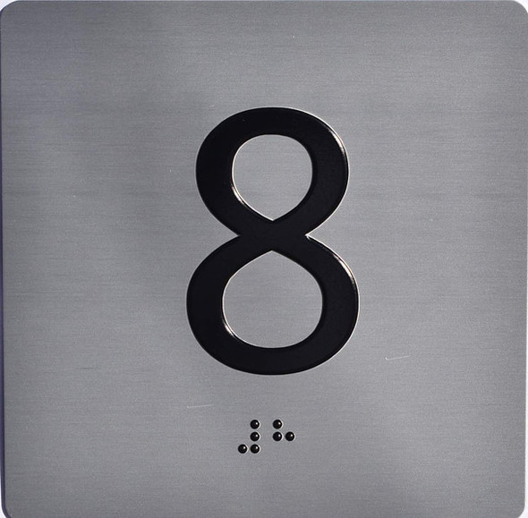 ADA APARTMENT NUMBER 8 SIGN