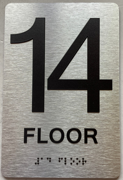 ADA 14 FLOOR SIGN