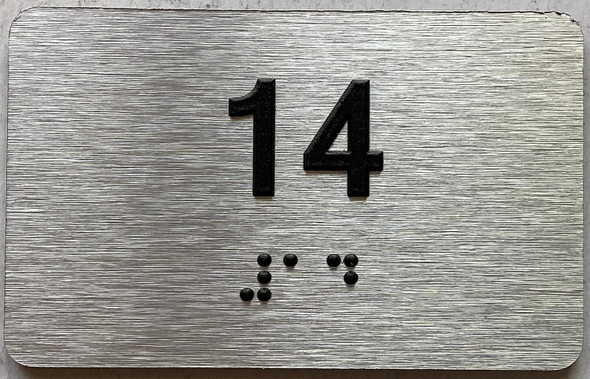 ADA APARTMENT NUMBER - UNIT NUMBER SIGN