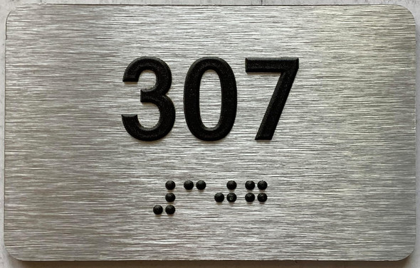ADA APARTMENT NUMBER - UNIT NUMBER SIGN